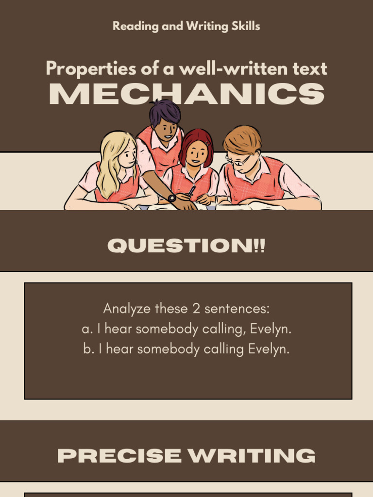 Writing Mechanics and Punctuation Guide | PDF