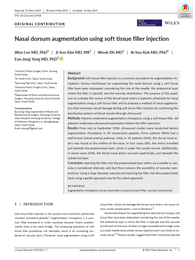 SAENI - Medicina Estética Facial - Clase 9 - Nasal Dorsum Using Tissue ...