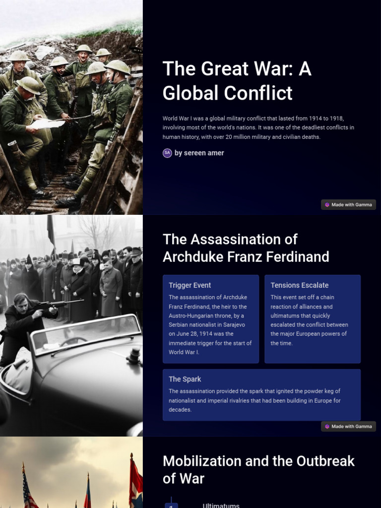 World War I: Causes and Consequences | PDF | World War I | Western ...