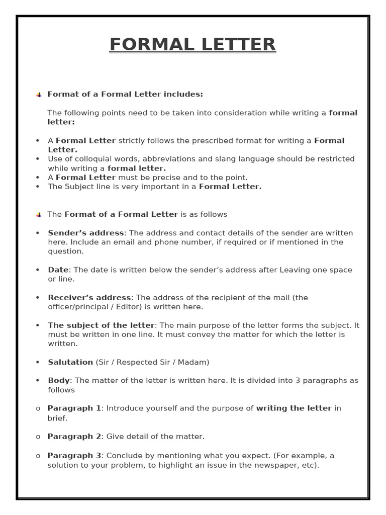 Letter Format | PDF