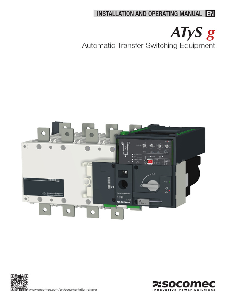 ATyS g Automatic Transfer Switch Manual | PDF | Mains Electricity ...