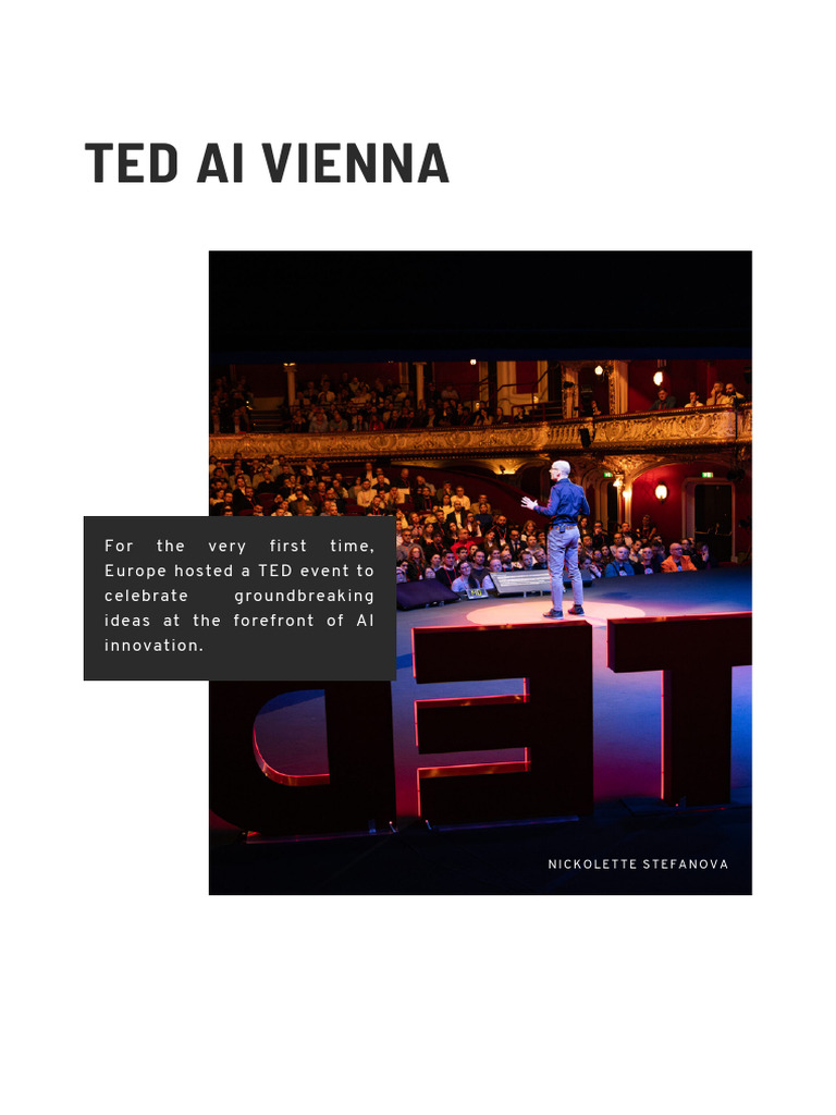 TED AI Vienna: Europe's First AI Event | PDF | Artificial Intelligence ...