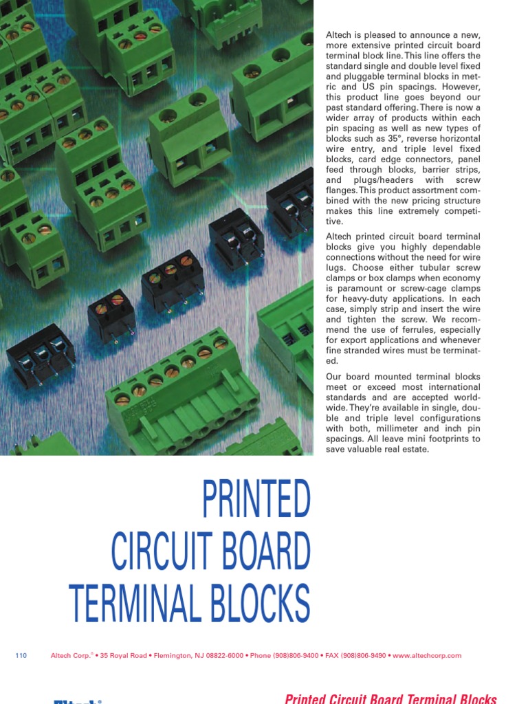 AltechCorp - Printed Circuit Board Terminal Blocks | Electrical