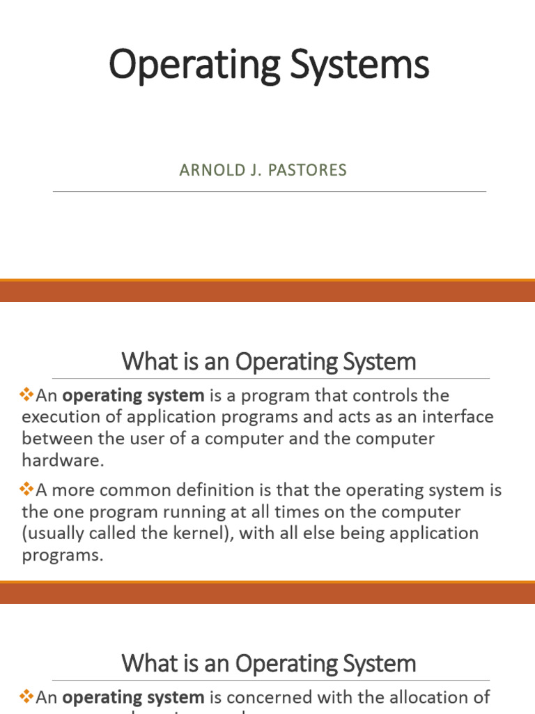 Understanding Operating Systems Basics | PDF | Operating System ...