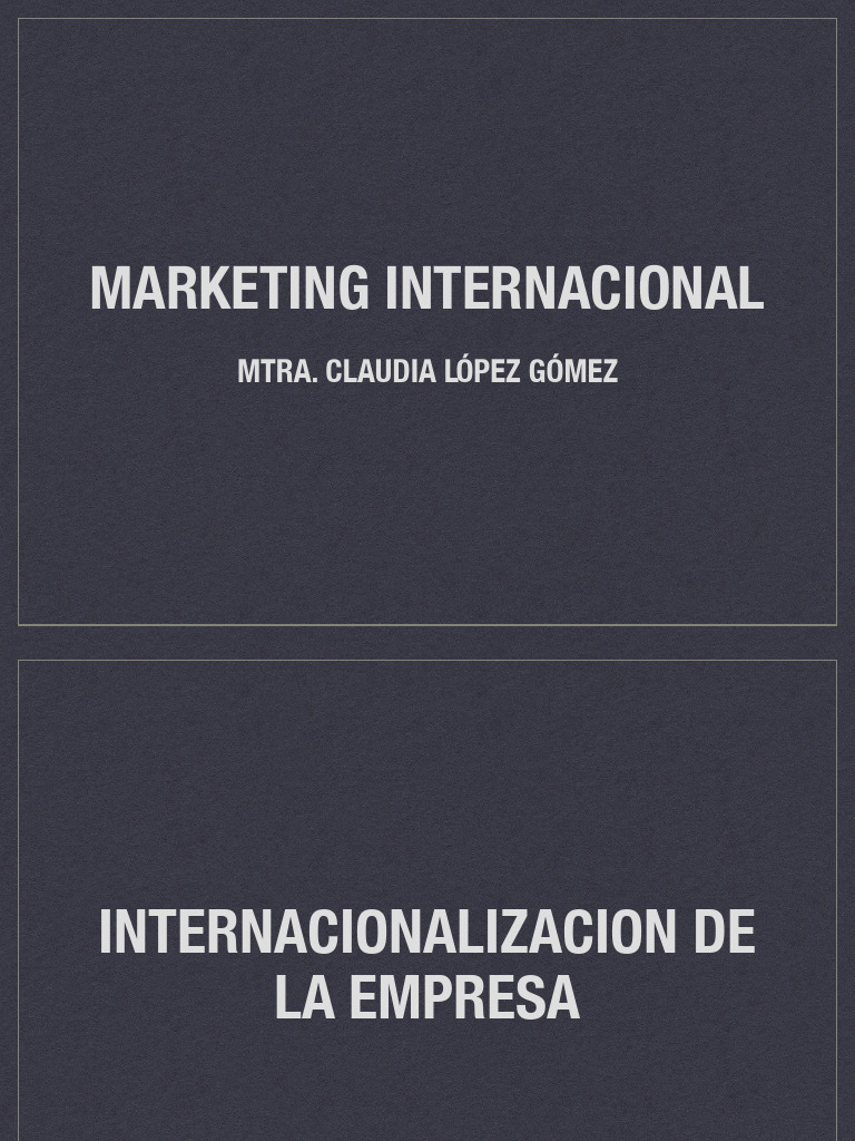 Estrategias de Marketing Global | PDF | Marketing | Exportaciones