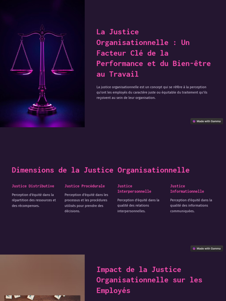 La Justice Organisationnelle U | PDF | Psychologie sociale