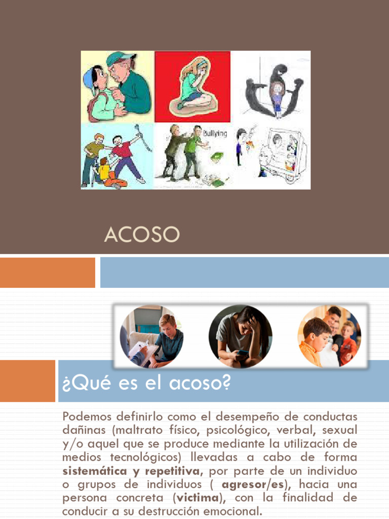 Acoso y Tipos de Acoso1 | PDF