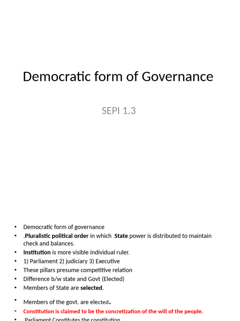 Understanding Democratic Governance Principles | PDF | Justice | Crime ...