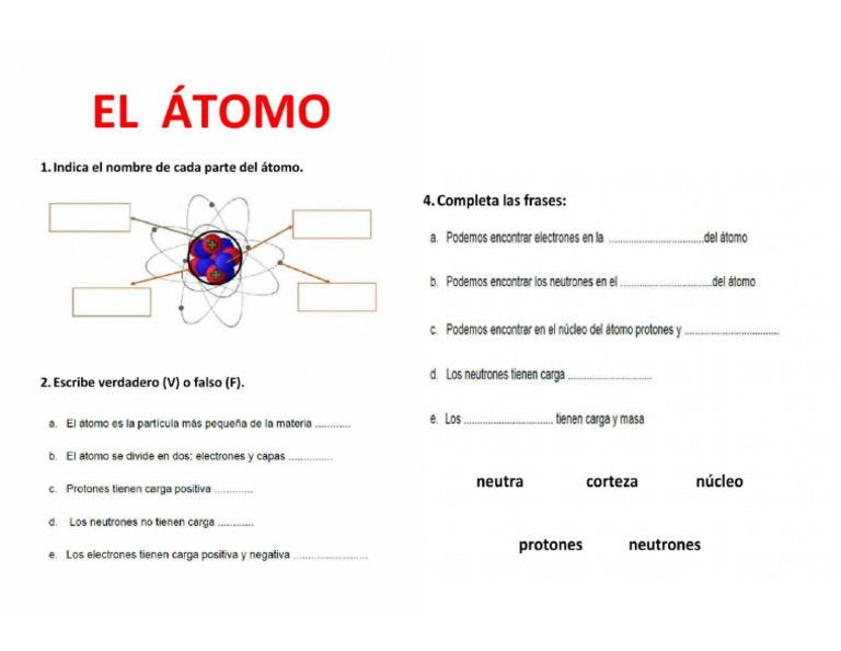 Actividad Del Atomo | PDF
