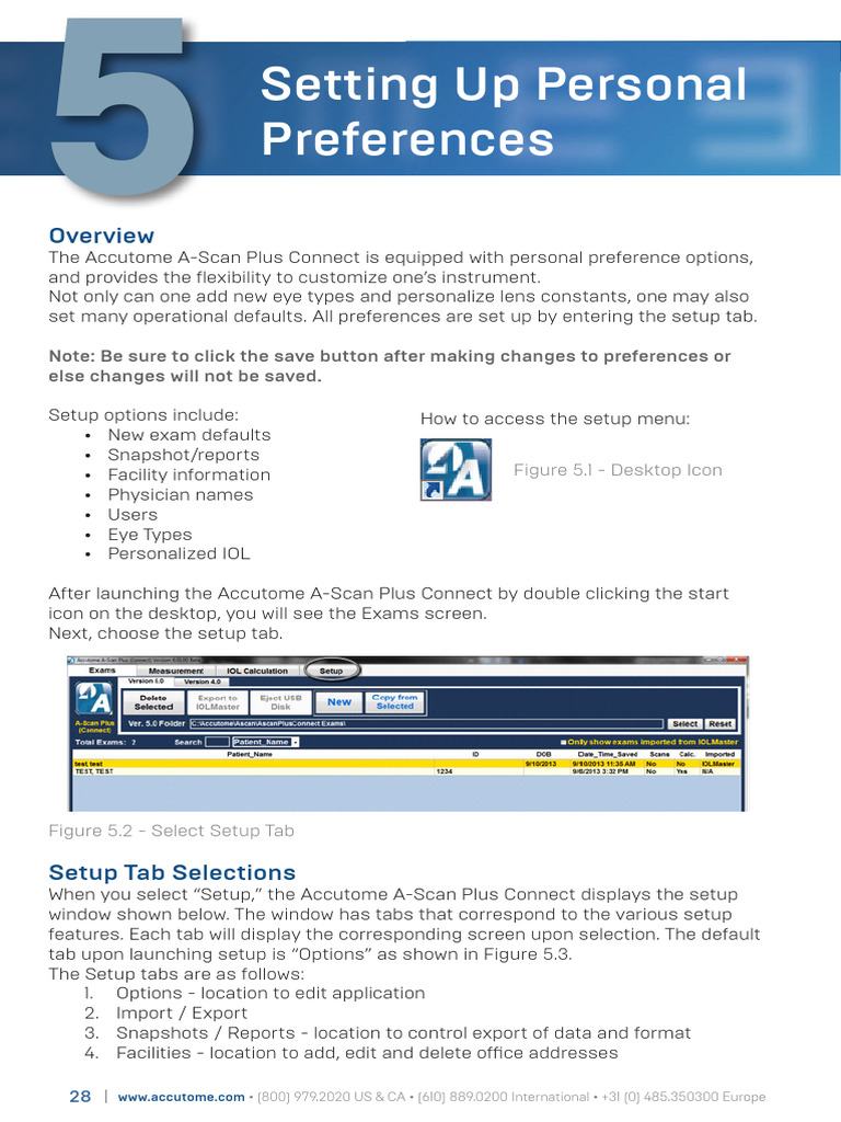 A-Scan Plus Connect Preferences Setup | PDF