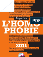 Rapport Annuel 2011 SOS Homophobie