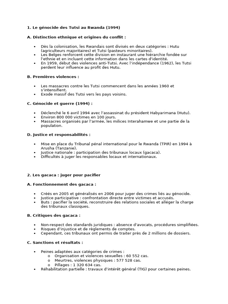 Génocides et justice : Rwanda et Yougoslavie | PDF | Bosnie-Herzégovine ...
