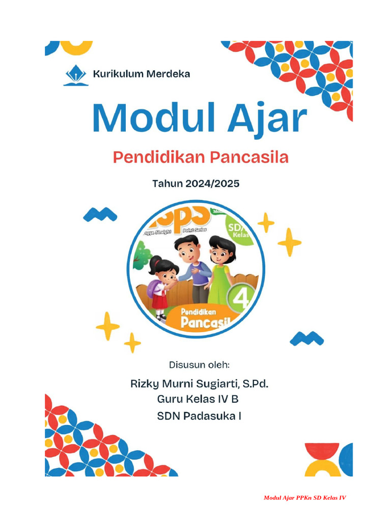 Modul Ajar PPKn Kelas IV SD 2024 | PDF
