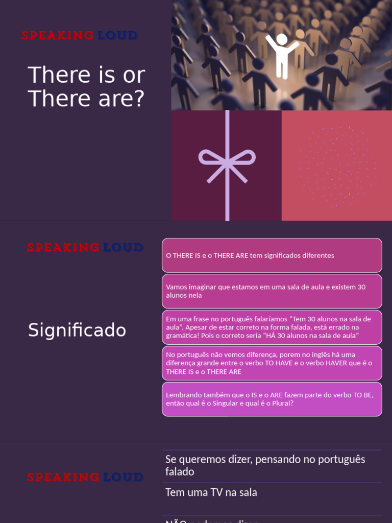 6.there Is or There Are - Speaking Loud | PDF | Famílias linguísticas