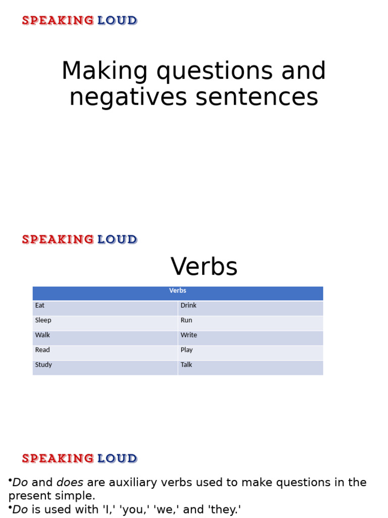 Forming Negative Sentences | PDF | Syntax | Linguistics