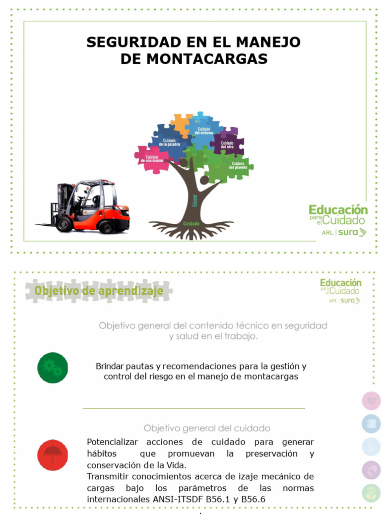 Seguridad en Montacargas | PDF | Máquina elevadora | Seguridad y salud ...