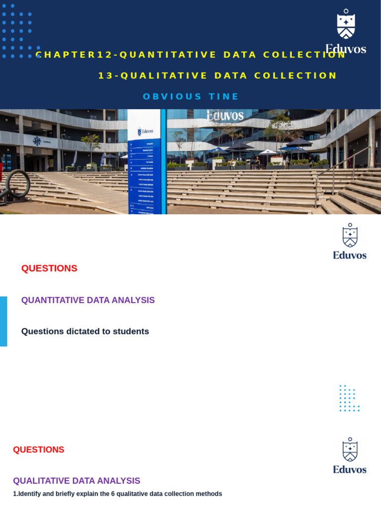 Quantitative and Qualitative Data Collection | PDF