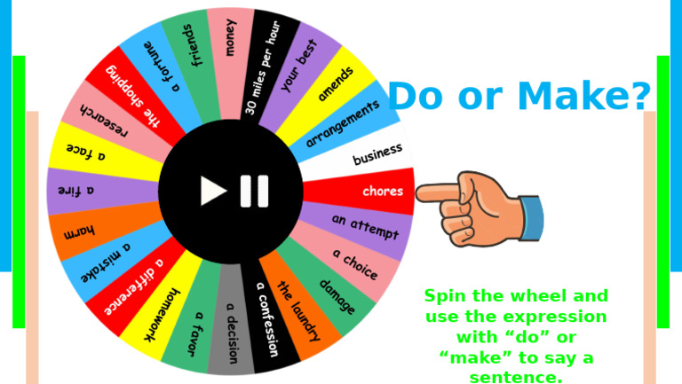Do or Make Spinning Wheel Fun Activities Games Games - 145218 | PDF