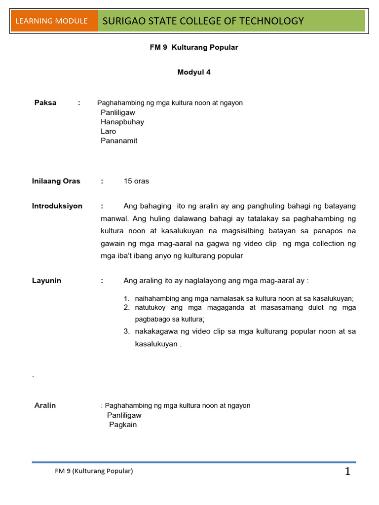 FM 9 Module 4 | PDF