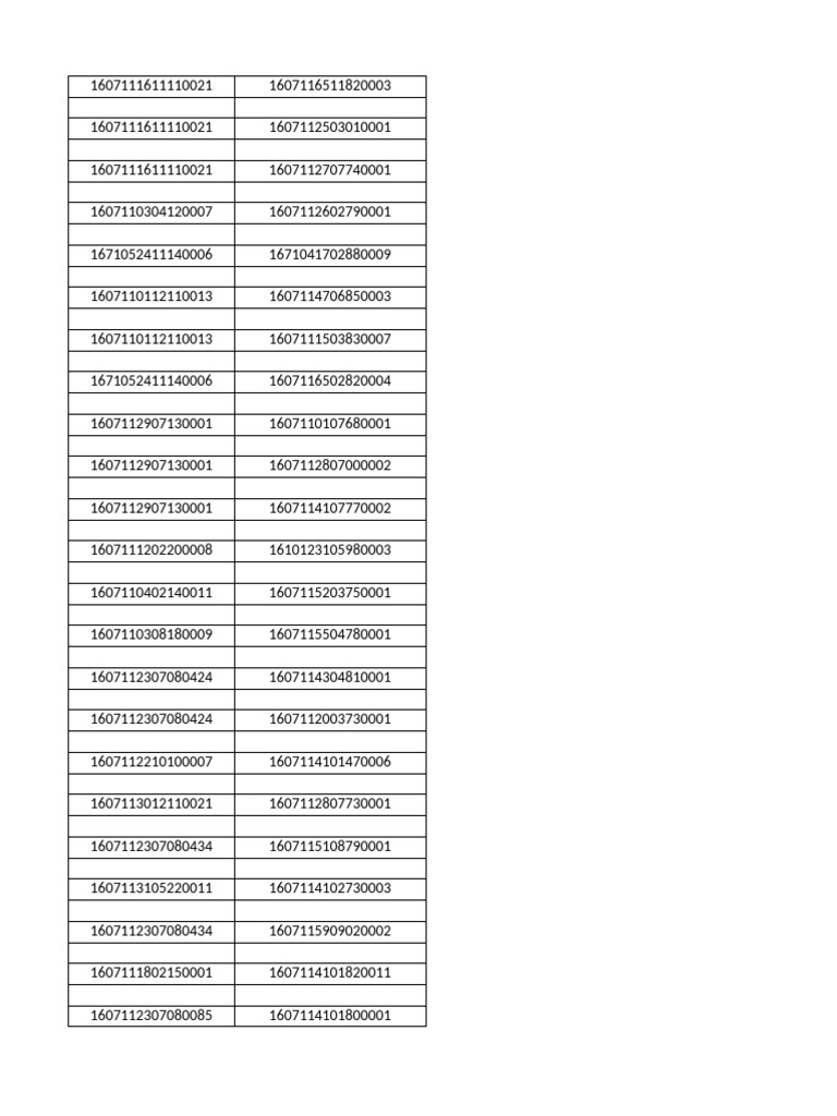 Comprehensive Document ID List | PDF