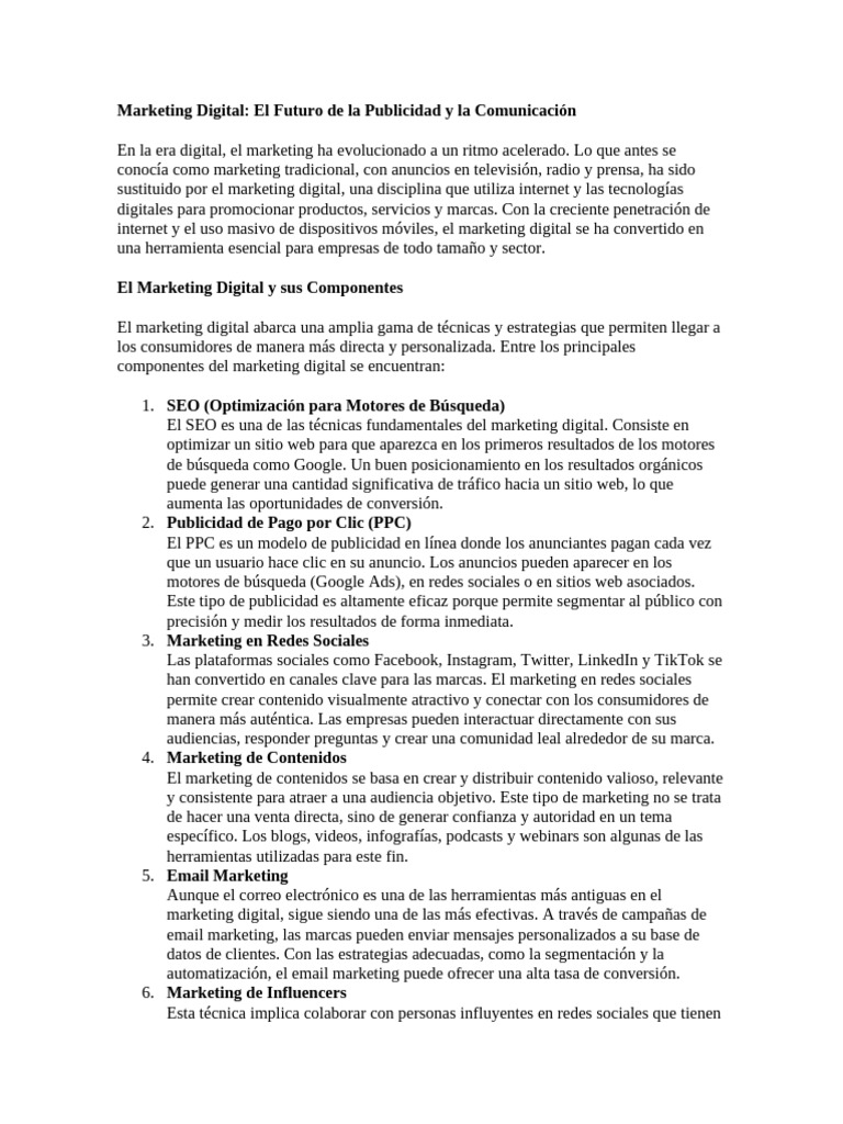 Marketing Digital: Estrategias Clave | PDF | Publicidad digital ...