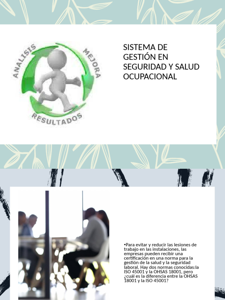 Sistema de Gestiã N en Seguridad y Salud Ocupacional | PDF | Auditoría ...