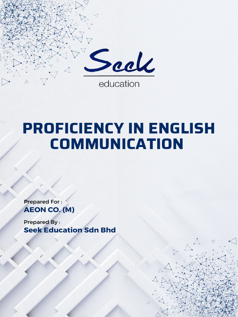 Proficiency in English Communication Training Series | PDF ...