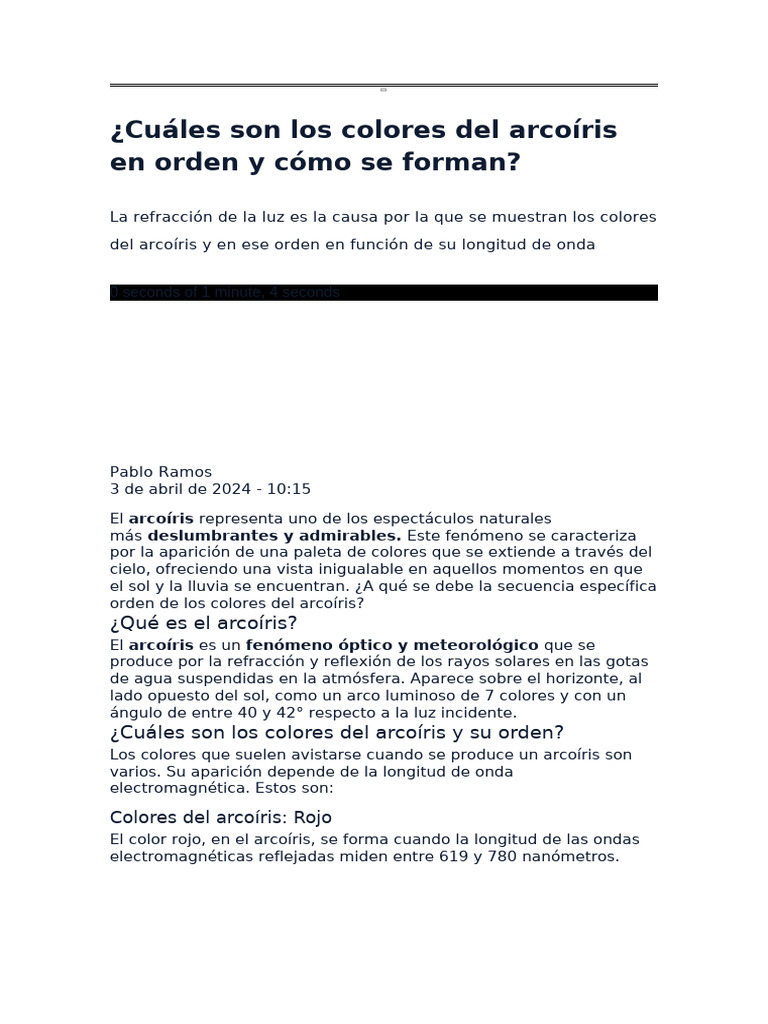 Arcoiris | PDF | Arco iris | Color