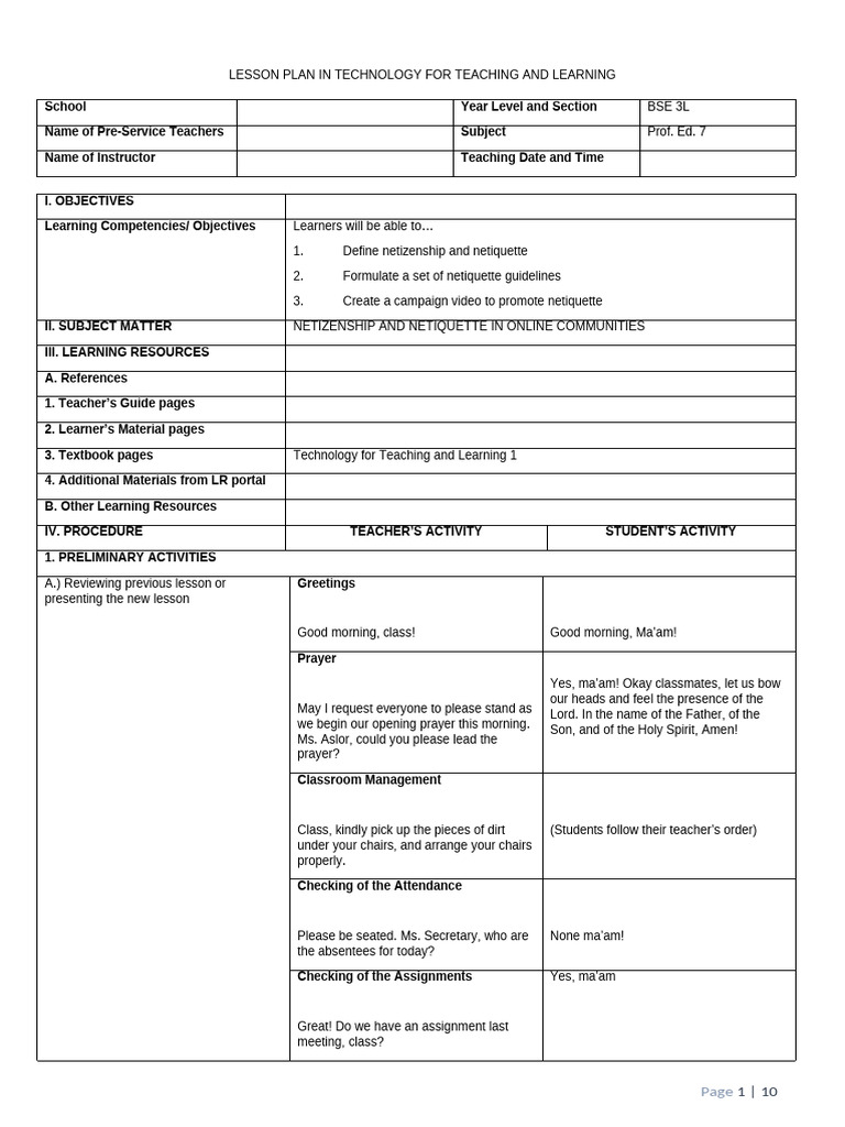 BSEd 3L Module 7 Lesson 2 | PDF | Social Media | Popular Culture ...