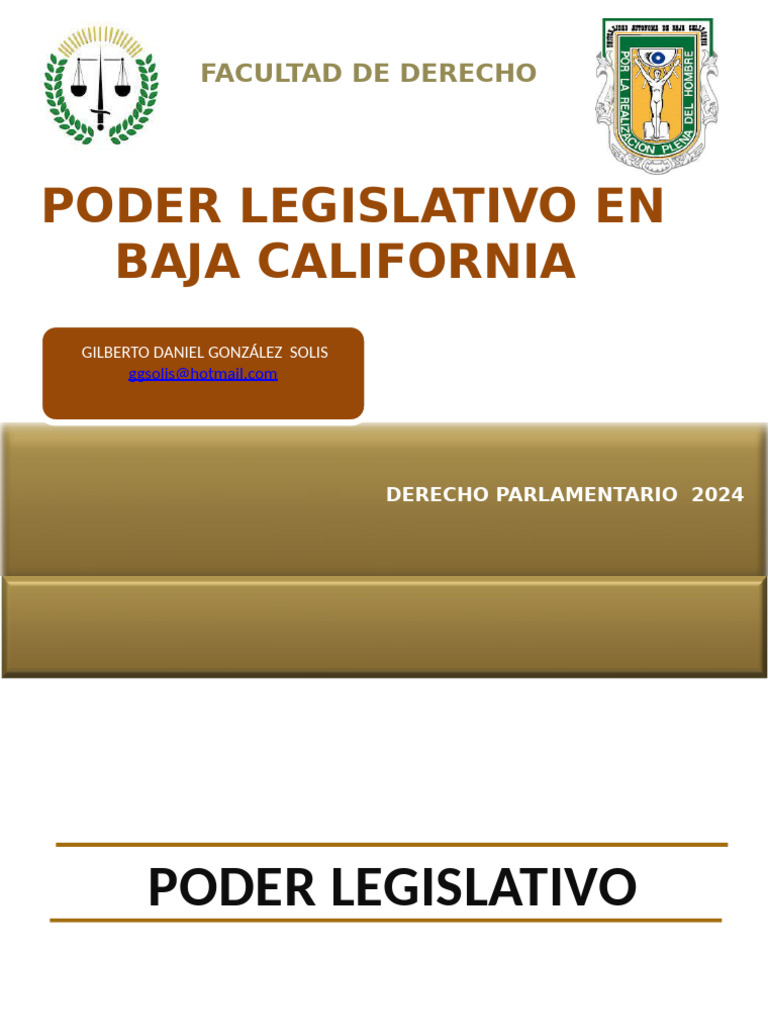 Poder Legislativo en Baja California | PDF | Legislador | Legislatura