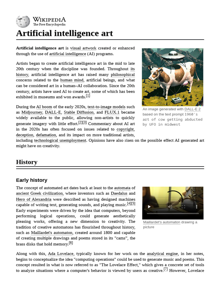 AI Art: History and Evolution | PDF | Artificial Intelligence ...