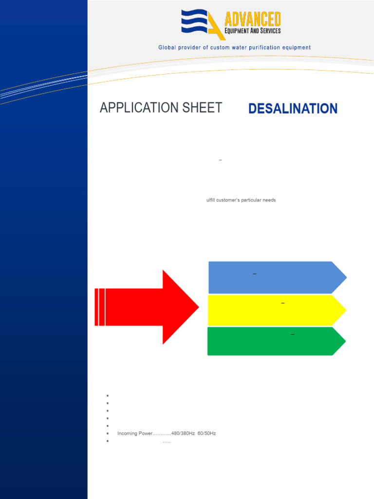 2 application sheet desalination pdf desalination environmental