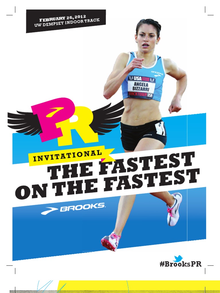 2012 Brooks PR Invitational Media Guide Sport Of Athletics Athletics