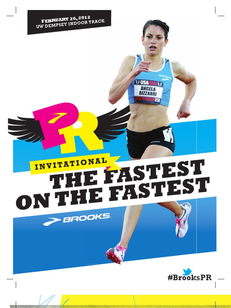 2012 Brooks PR Invitational Media Guide PDF Sport Of Athletics