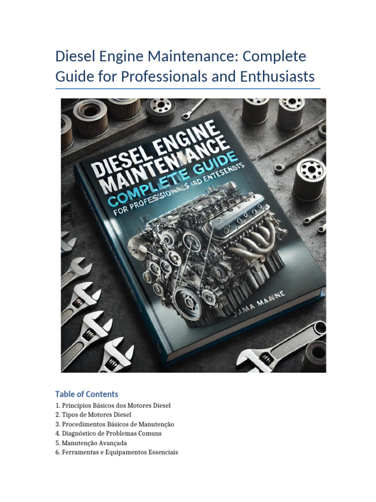 Diesel Engine Maintenance Full Book | PDF | Motores | Turbocompressor