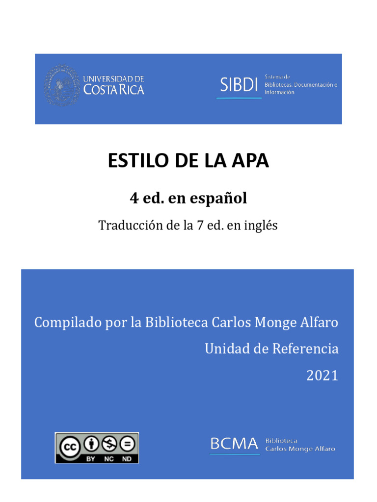 Guía de Citas y Referencias APA 4ta Ed. | PDF | Identificador de Objeto ...