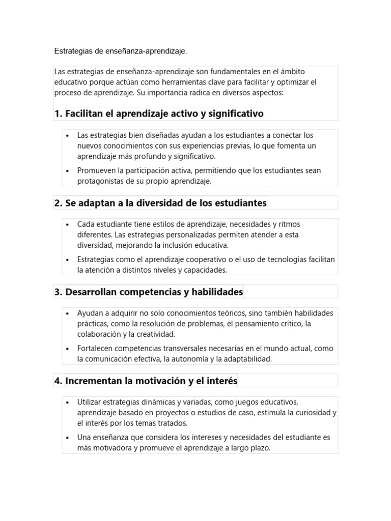 Estrategias de Enseñanza Activa y Efectiva | PDF | Aprendizaje | Enseñando