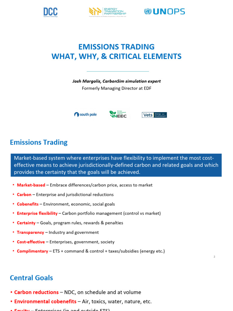 Understanding Emissions Trading Systems | PDF | Emissions Trading ... - Unilateral Emissions Trading System Guidelines