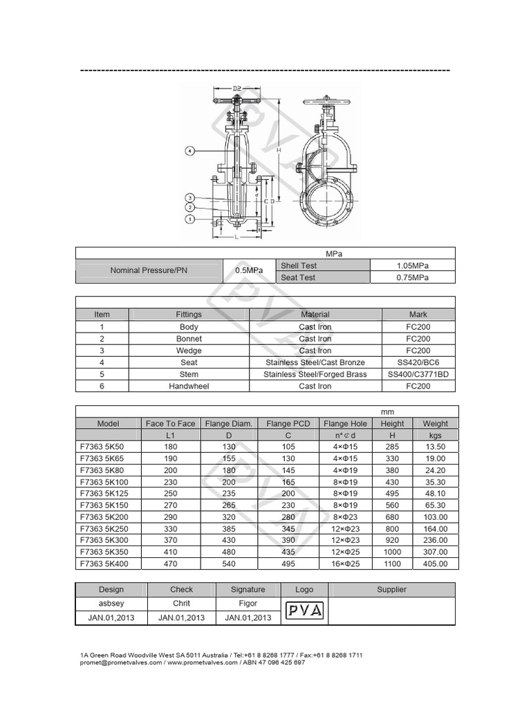 JISF7363 5K Cast Iron Gate Valve | PDF | Valve | Building Materials