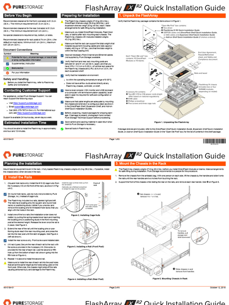 FlashArray Quick Installation Guide | PDF | Computing | Computer Hardware