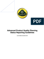 APQPStatus Reporting Guidelines