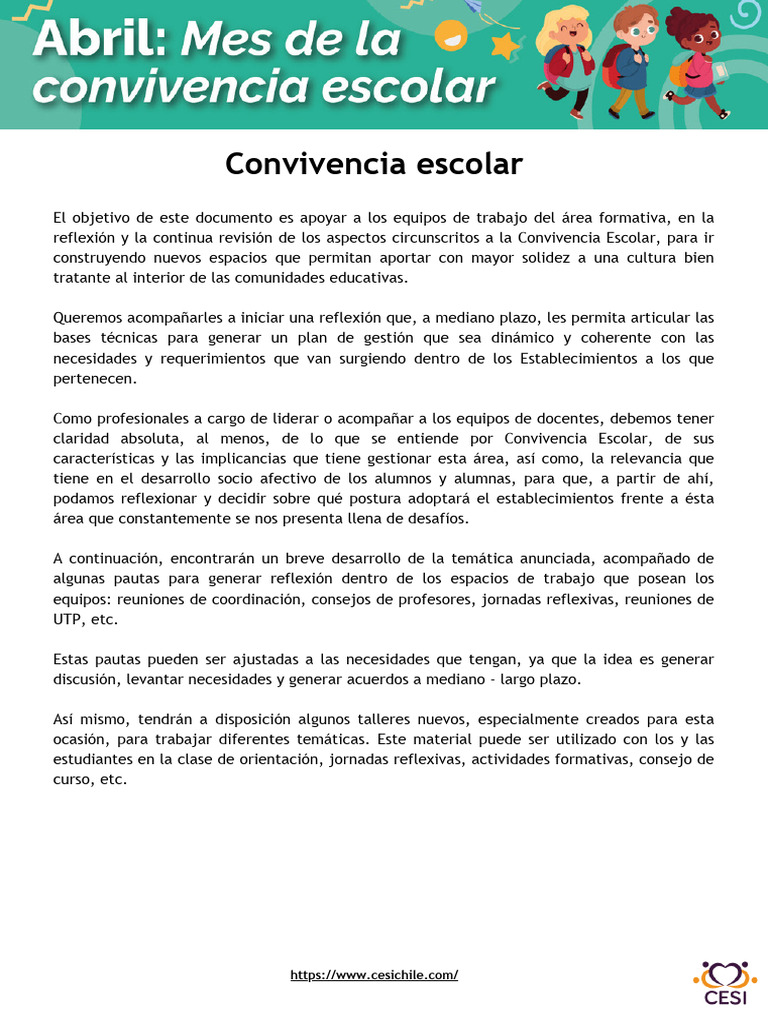 Normas de Convivencia Escolar en Secundaria | PDF | Plan de estudios ...