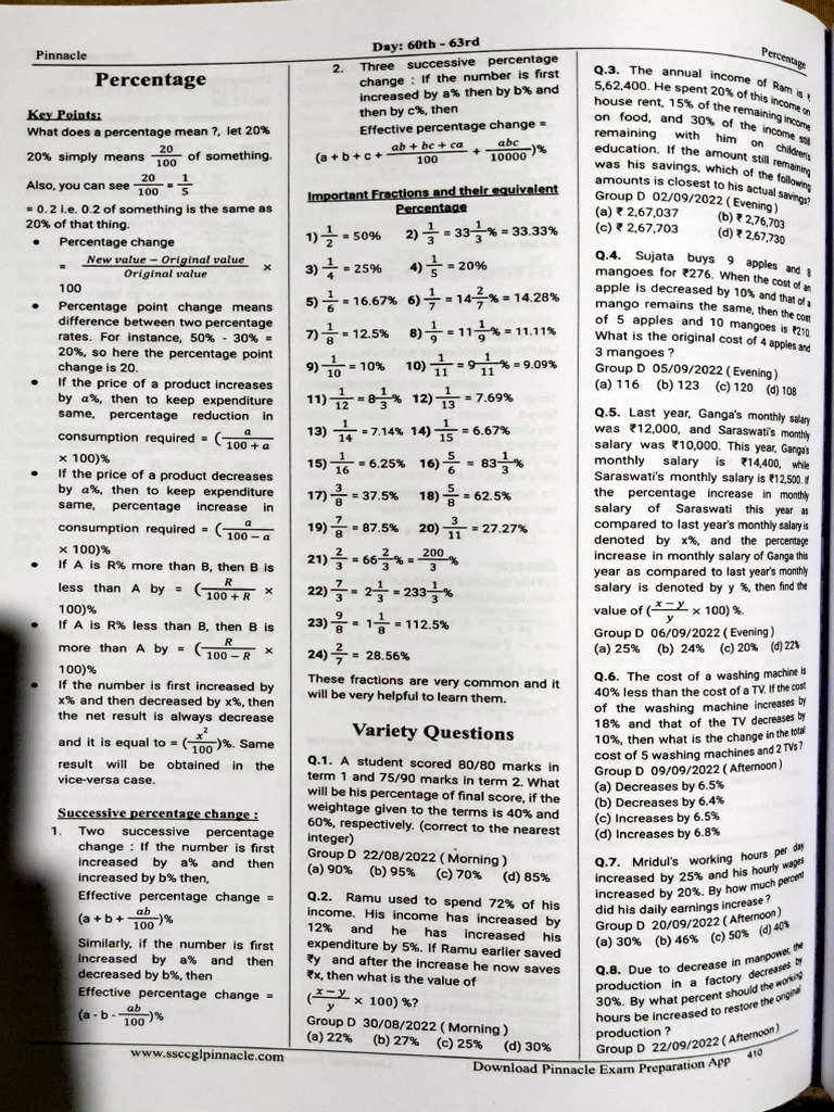 Percentage | PDF