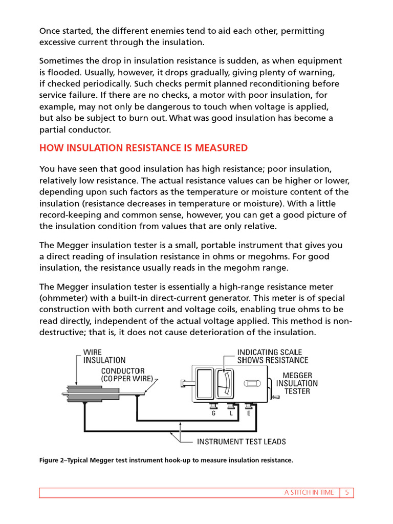 Megger Insulation Resistance Testing Guide | PDF