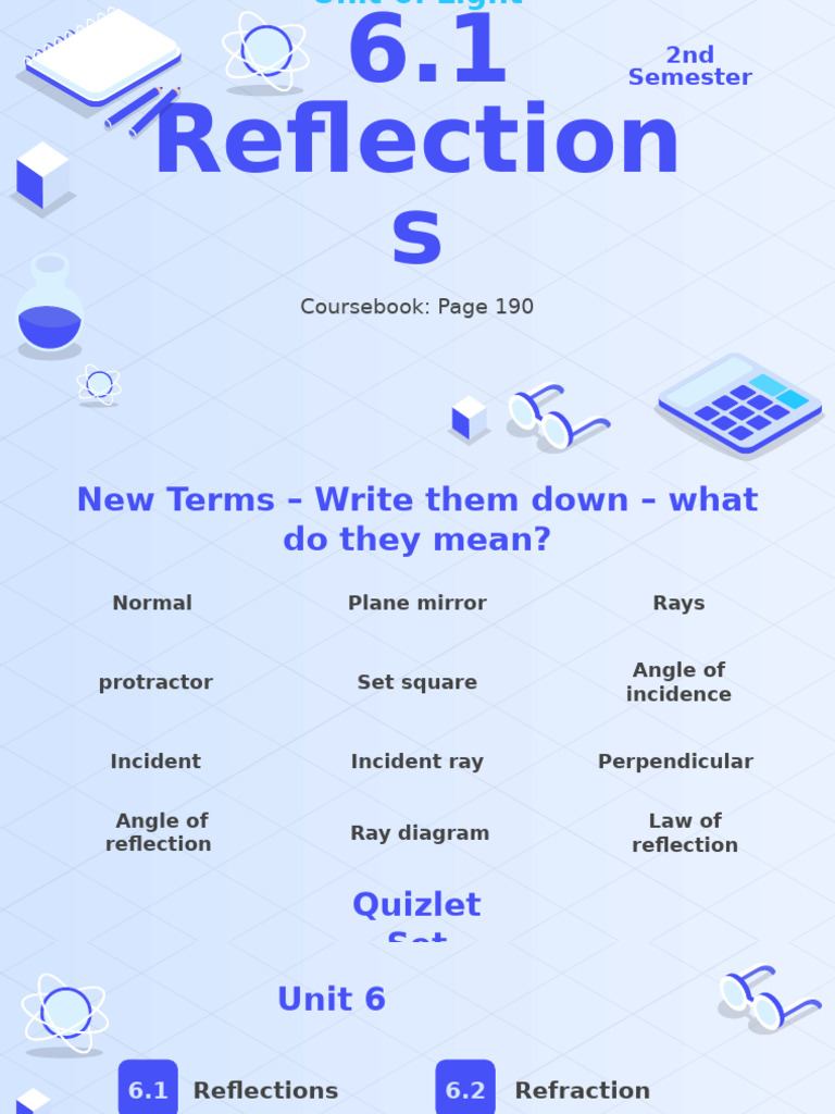 6.1 Reflections (Leana) | PDF | Reflection (Physics) | Mirror