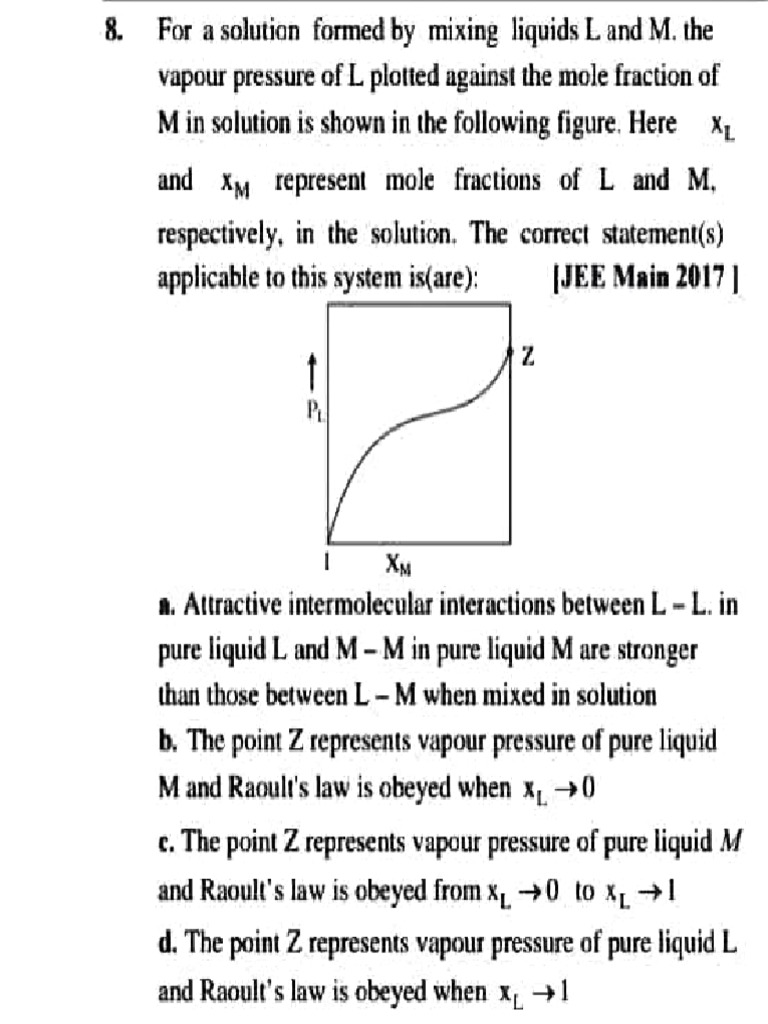 JEE Main Exam Solutions Overview | PDF | Vapor | Thermodynamics
