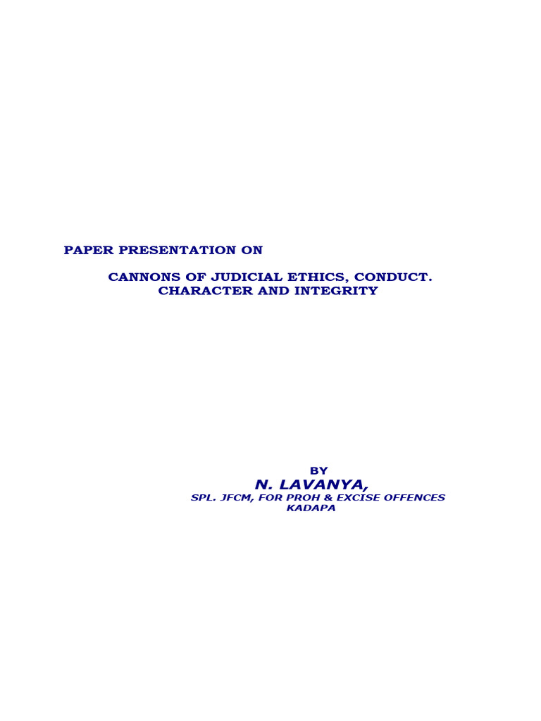 Judicial Ethics: Importance of Reasoned Orders | PDF | Judgment (Law ...
