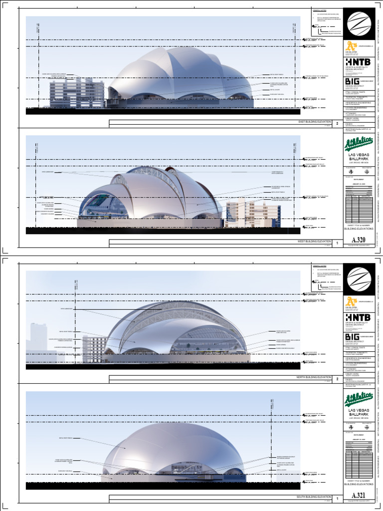Las Vegas Ballpark Building Elevations | PDF | Building | Architectural ...