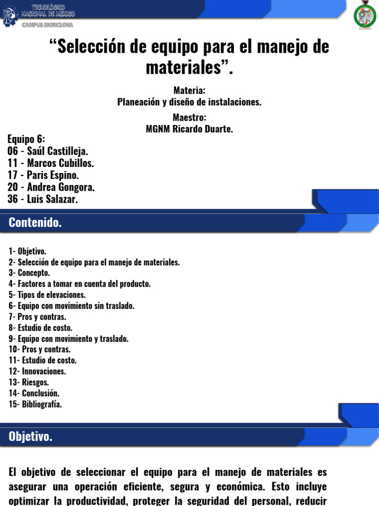 Guía de Equipos para Manejo de Materiales | PDF | Máquina elevadora ...