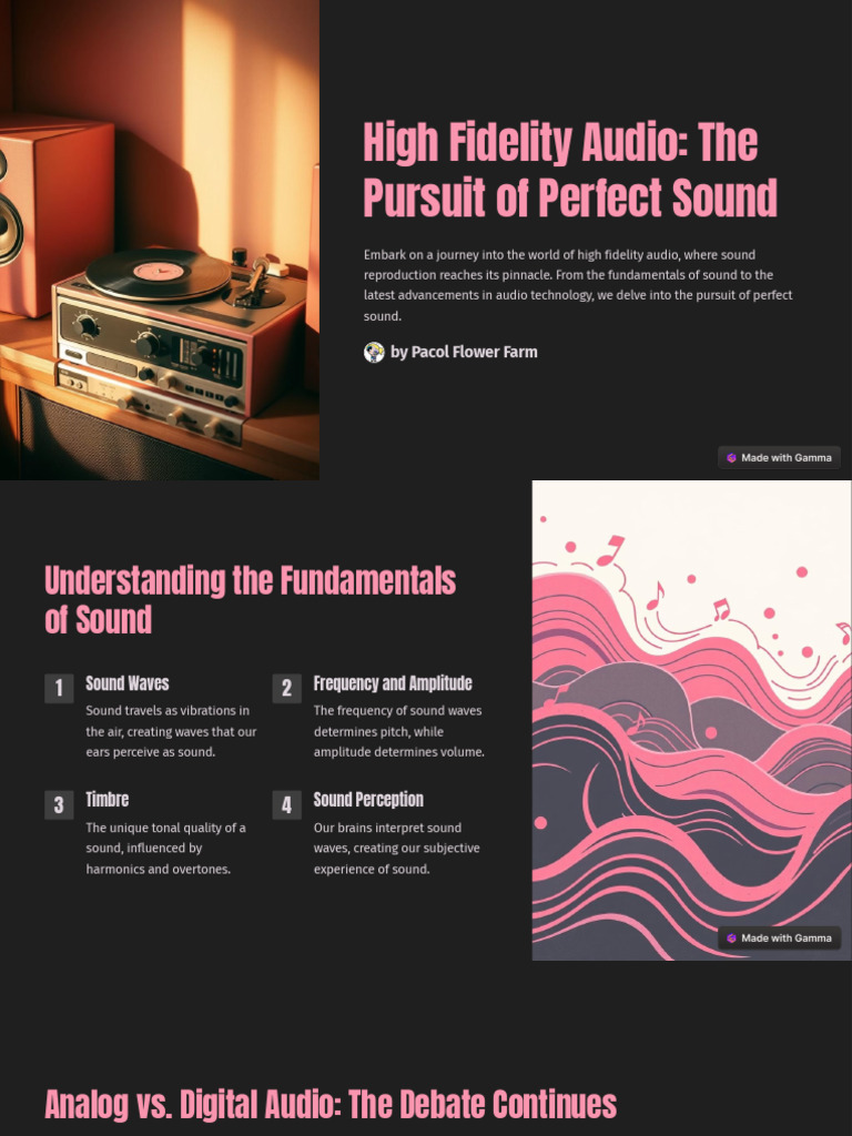 High Fidelity Audio The Pursuit of Perfect Sound | PDF | Sound ...